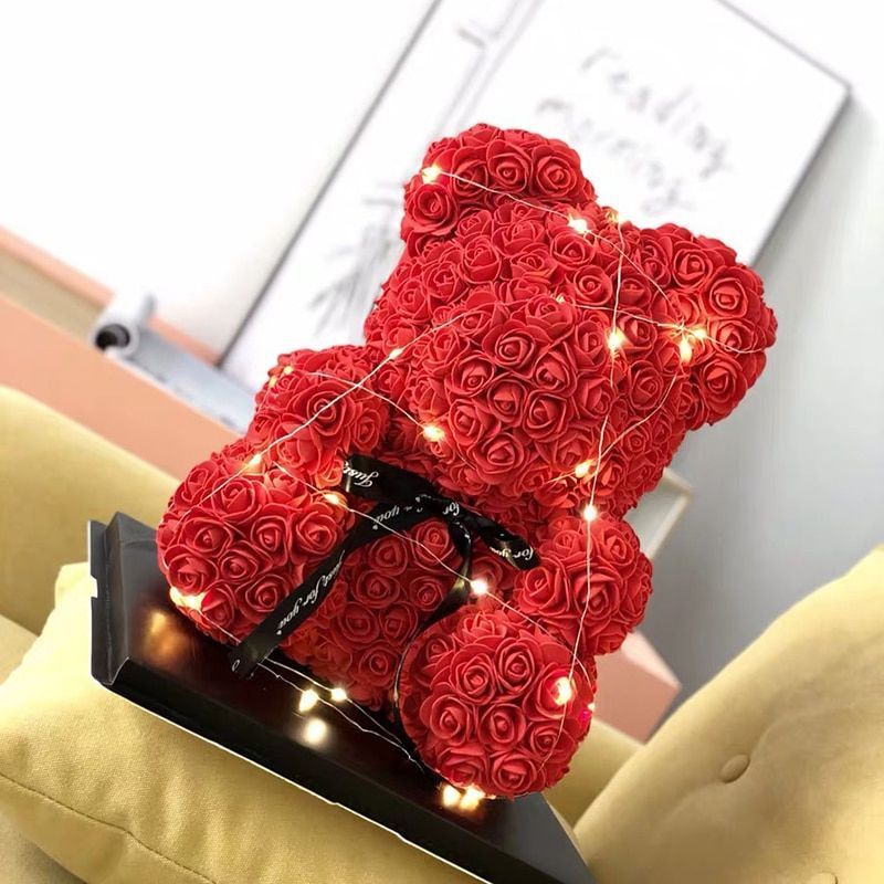 15cm rose bear