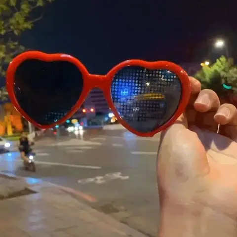 Lovestruck Heart Effect Night Glasses